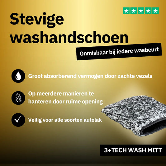 3+Tech Microfiber Wash Mitt